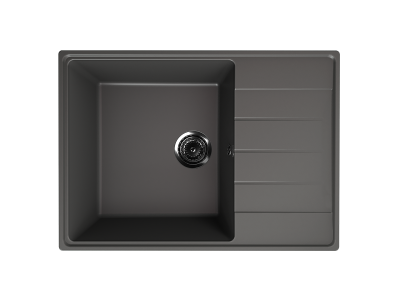 Кухонная мойка ULGRAN Quartz Prima 700 прямоугольная-09 Асфальт 400_400_3055804